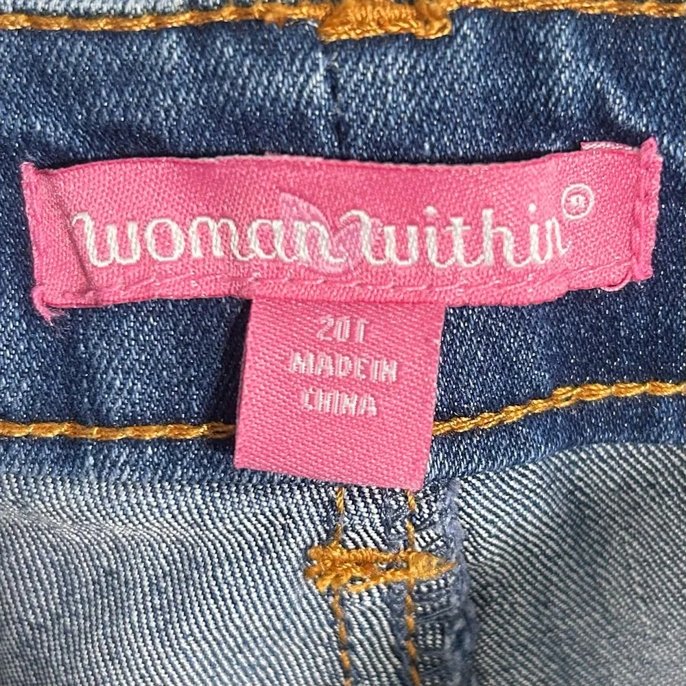 Woman Within 20T Tall Women’s Plus Size Blue Stretch Denim Jeans 38x33 High-Rise - Picture 6 of 6